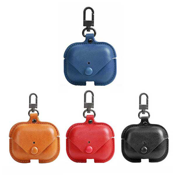 Coteetci Airpods 3rd Gen Leather Cover With Hook (6)