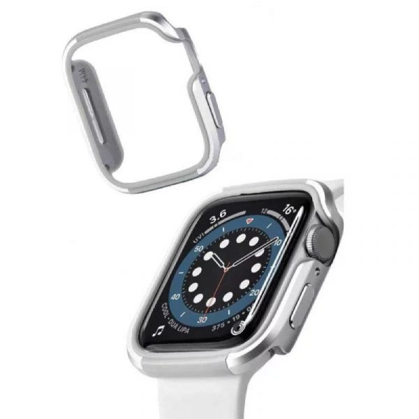 Coteetci Aluminium Alloy Tpu Bumper Case For Apple Watch 41mm 44mm 45mm (1)