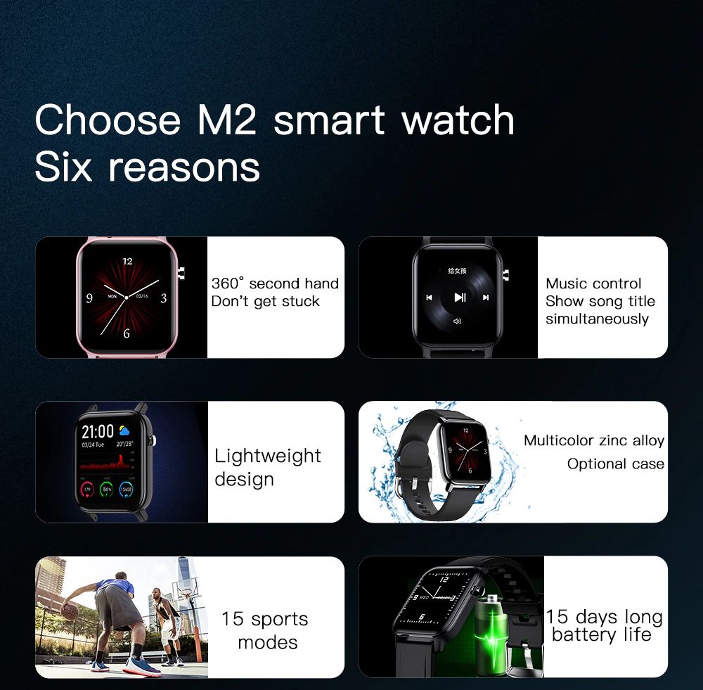 Kospet M2 Waterproof Ip68 Smartwatch (4)