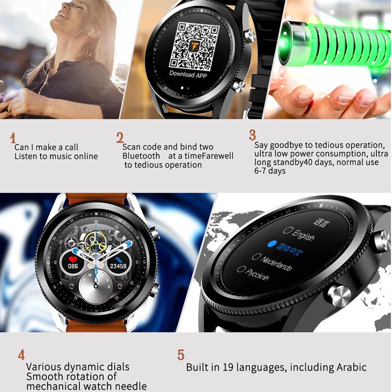 F5 Round Screen Rotate Bezel Smart Watch (2)