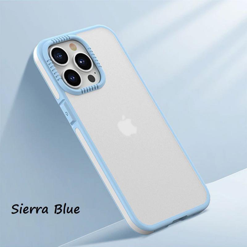 Ipaky Shockproof Hybrid Matte Transparent Color Protective Case Cover For Iphone 13 13pro 13promax (4)