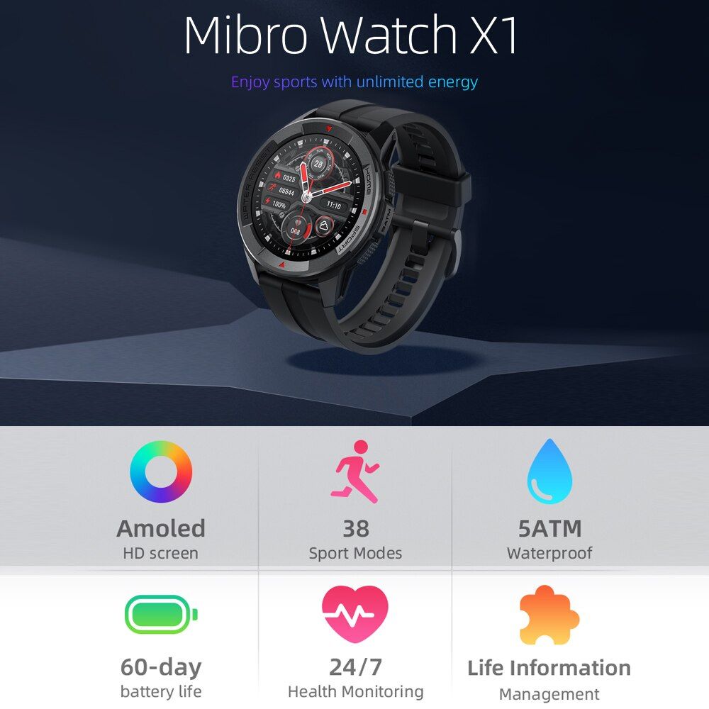 Mibro X1 Amoled 1 3 Inch Screen 60 Days Standby Life (6)