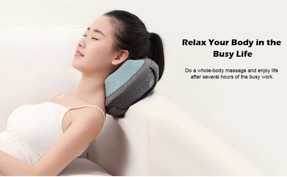 Oupin Lefan Smart Wireless Temperature 3d Massage Pillow Ptc Hot Compress Interface Autorotation One Touch Operation (1)