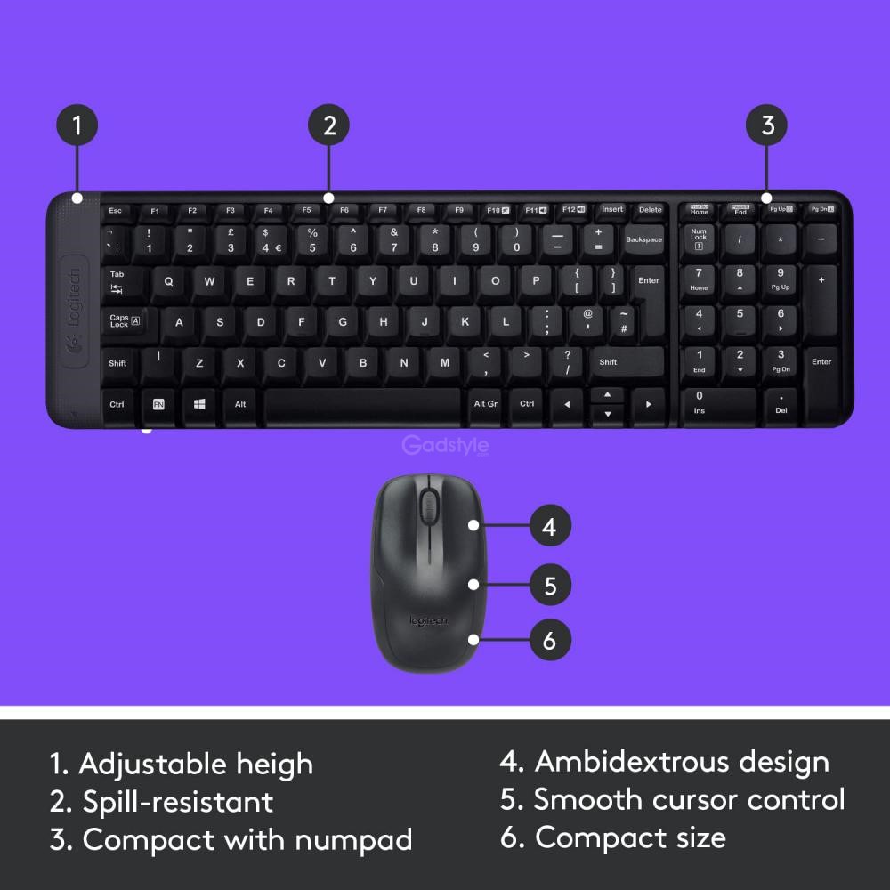 Logitech Mk215 Wireless Keyboard And Mouse Combo (2)