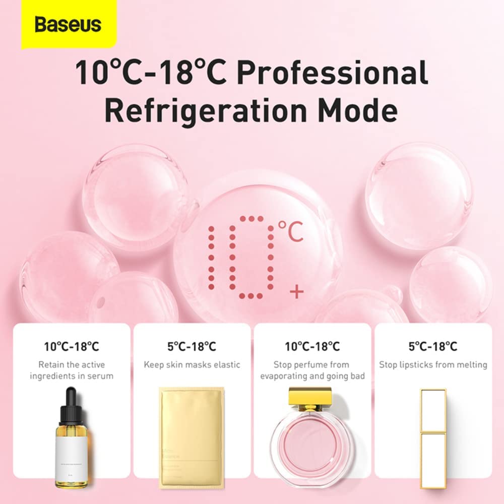 Baseus Professional Beauty Fridge Cosmetic Refigertor 13l Crbxns 04 Pink (2)