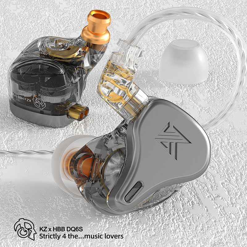 Kz X Hbb Dq6s Six Drivers Metal Wired Earphone (2)