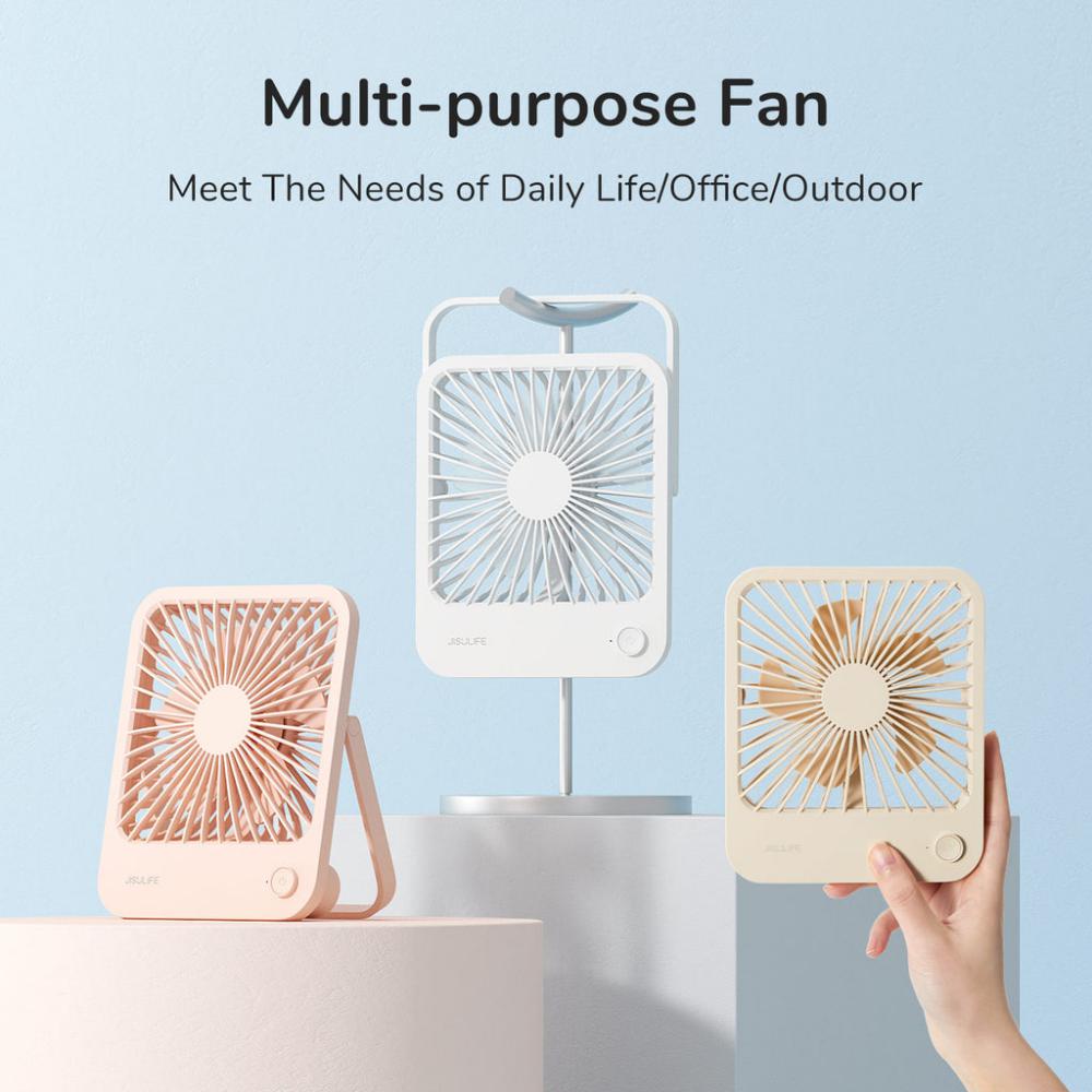 Jisulife Fa26a Desk Fan Portable Ultra Slim Table Fan (2)