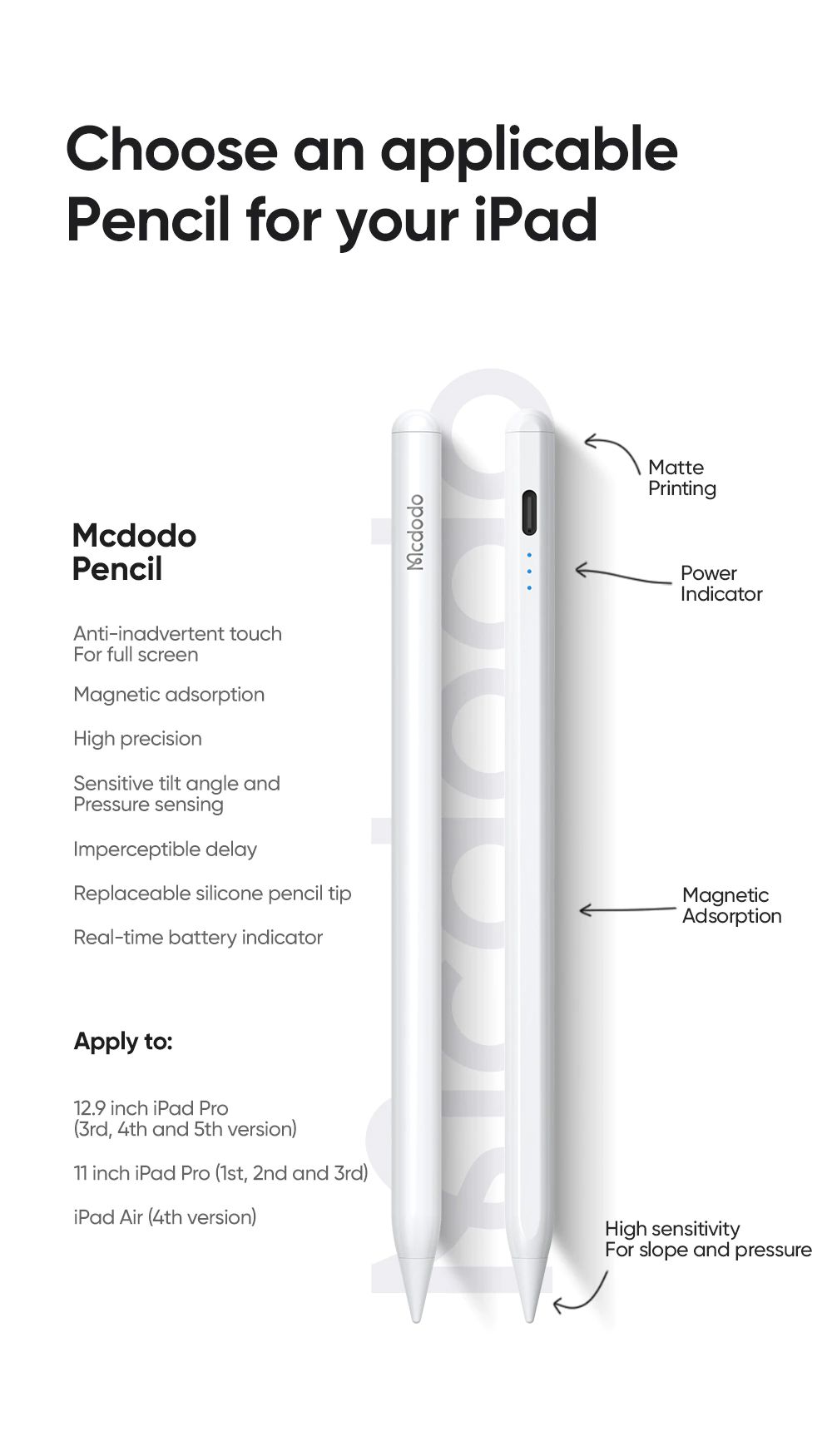 Mcdodo Tablet Stylus Pen For Apple Ipad Pro (1)