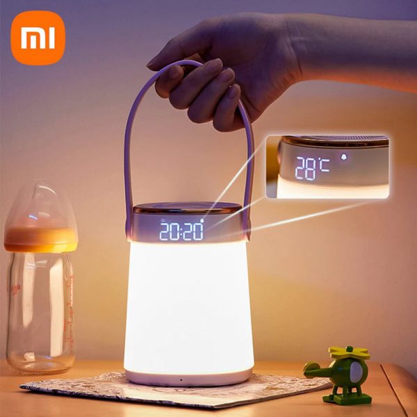 Xiaomi Mijia Midea Clock Timing Temperature Display Stepless Dimming Led Rechargeable Nig ( (3)