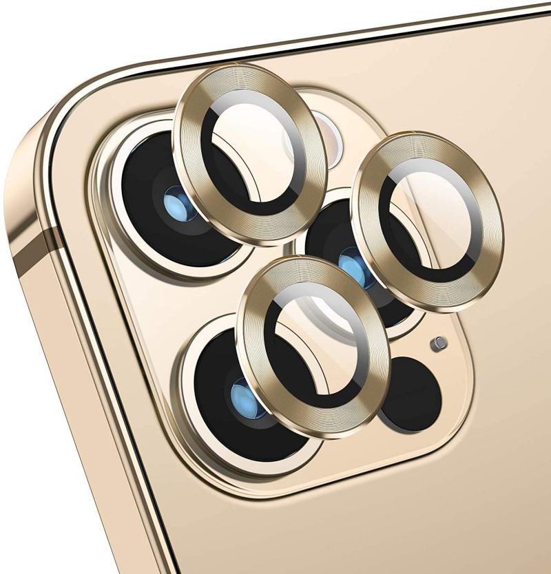 Coblue Premium Hd Metal Ring Aluminum Alloy Camera Lens Film For Iphone 12 12 Pro 12 ( (4)