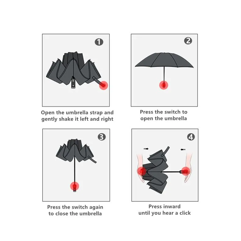 Xiaomi Mechanical Transparent Handle Automatic Umbrella (3)