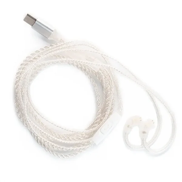 Kbear Silver Plated Type C Cable With Mic