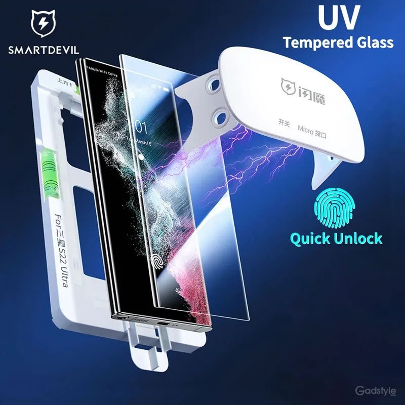 Smartdevil Full Glue Uv Tempered Glass For Samsung Galaxy S22 Ultra (5)