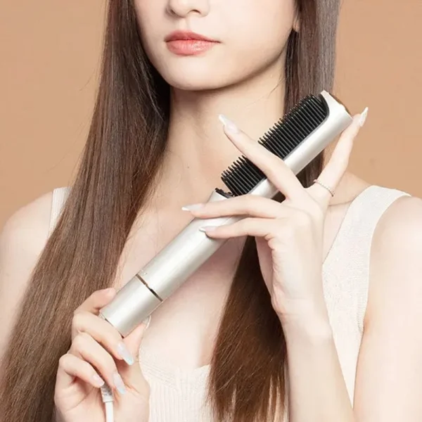 Xiaomi Riwa Negative Ion Hair Straightening Comb Electric Hot Comb Brush Straight And Curly Hair Dual Purpose Hair Straightener (2)