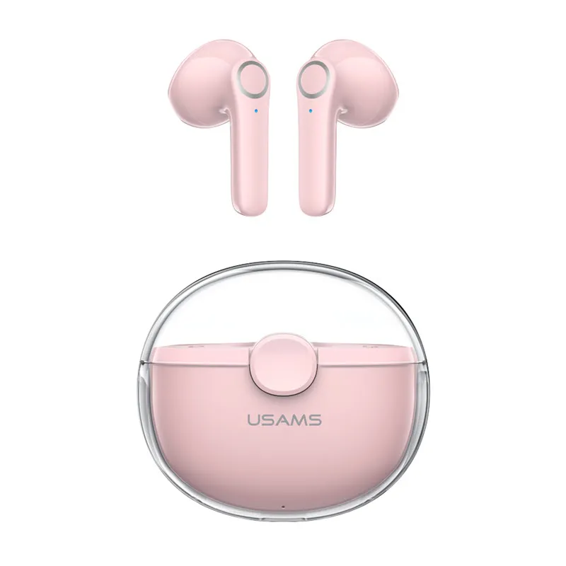 Usams Bu12 Cute Colorful True Wireless Transparent Led Earbuds (13)