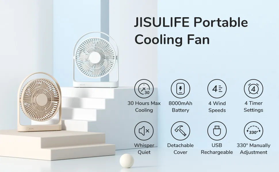 Jisulife Fa27 Portable Multi Functional Family Cooling Fan (8)