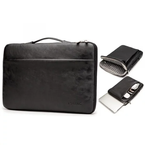 Kinmac Shockproof Cushion Design Premium Pu Leather Briefcase Sleeve 13 3 14 Inch (1)