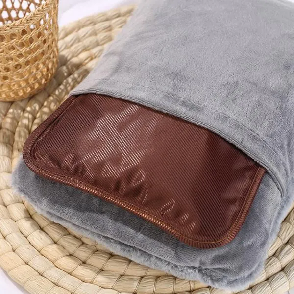 Luxury Plush Cloth Pain Relief Electric Hot Water Bag (5)