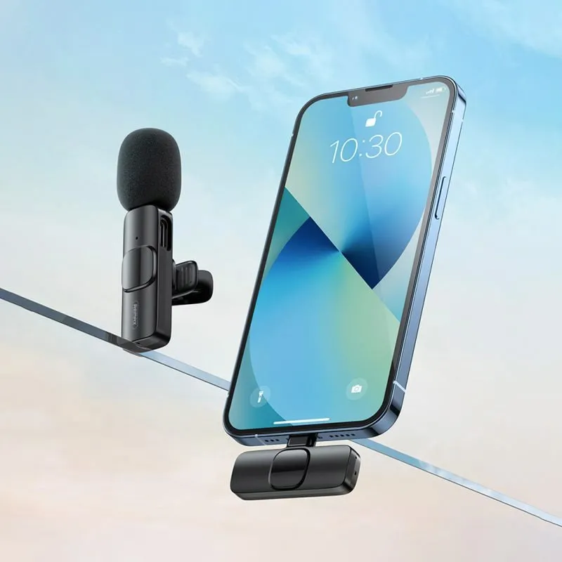 Remax K03 Wireless Microphone Live Stream For Iphone Lightning (1) 1