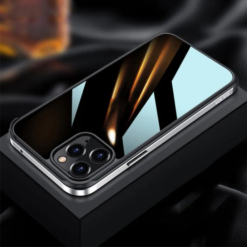 Sulada Metal Frame Nano Glass Tpu Phone Case For Iphone 13 Pro Iphone 13 Pro Max (12)