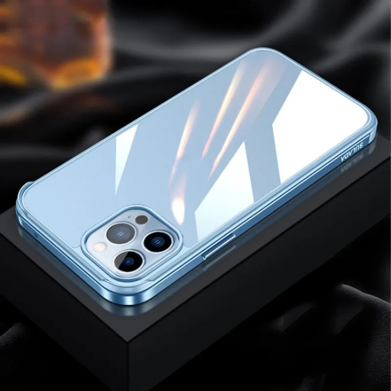 Sulada Metal Frame Nano Glass Tpu Phone Case For Iphone 13 Pro Iphone 13 Pro Max (14)