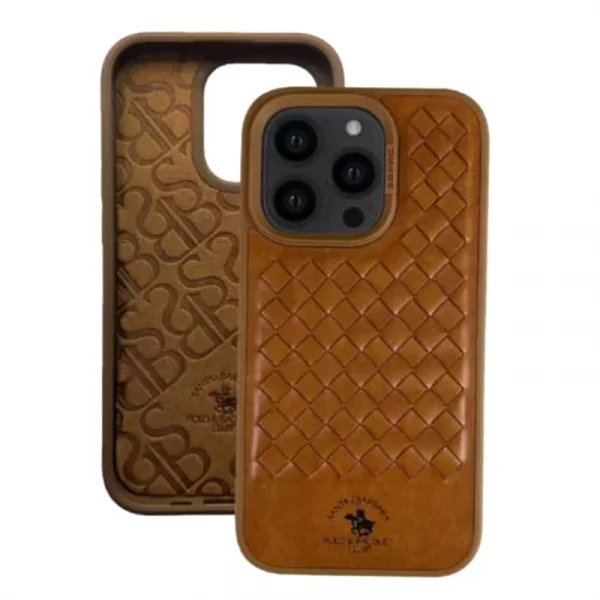 Santa Barbara Polo Racquet Club Ravel Series Leather Case For Iphone 14 Pro Max