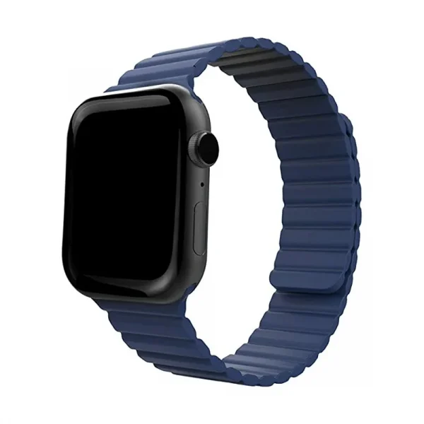 Adjustable Silicone Magnetic Closure Watch Strap For Apple Watch 42mm 44mm 45mm