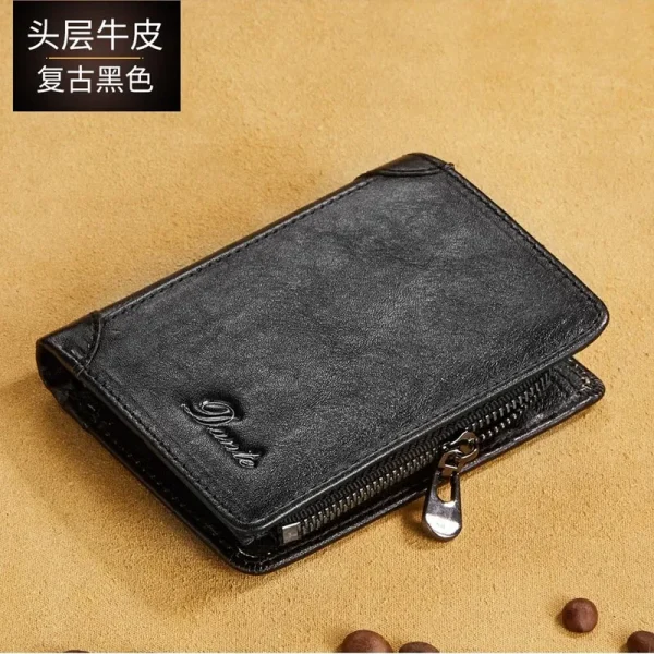 Dante Genuine Leather Rfid Retro Wallets For Men
