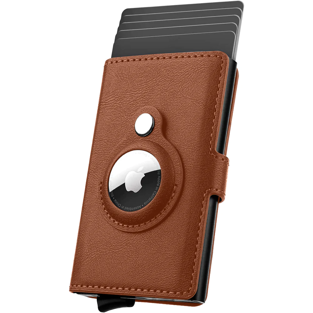 Coteci Airtag Wallet Leather Rfid Pu Card Holder (3)