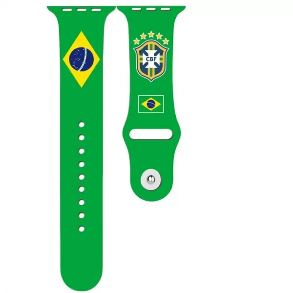 Flag Series Silicone Strap For Iwatch 44 45mm (1)