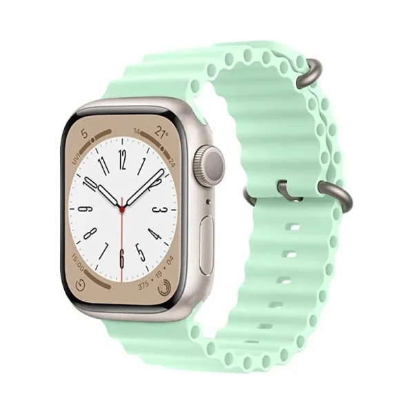 Ocean Loop Adjustable Metal Buckle Watch Band For Apple Watch 44 45 Ultra 49 Mm (2)