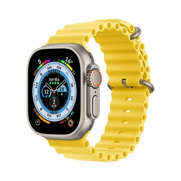Ocean Loop Adjustable Metal Buckle Watch Band For Apple Watch 44 45 Ultra 49 Mm (8)