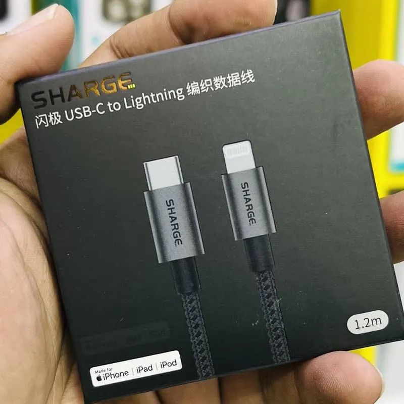 Sharge Usb C To Lightning Mfi Certified Cable (2)