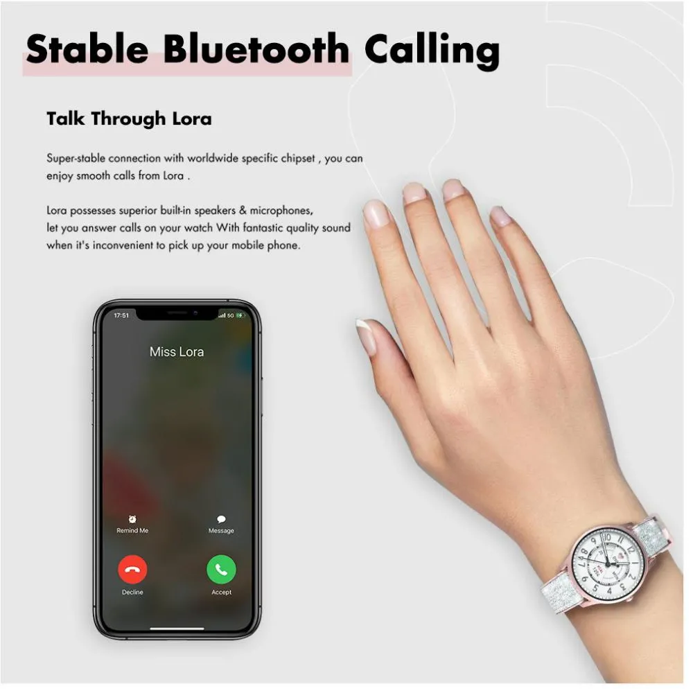 Xiaomi Kieslect Lora Lady Calling Smart Watch (4)