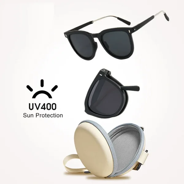 Uv400 Folding Outdoor Travel Sunscreen Sunglasses (2)