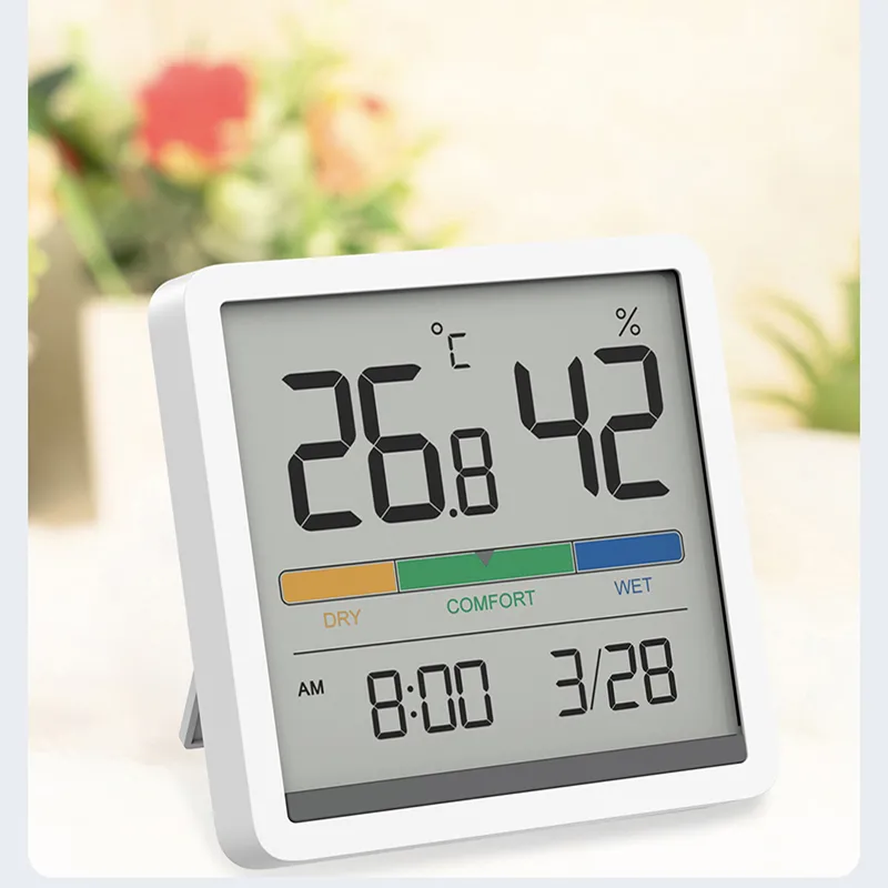 Xiaomi Miiiw Temperature Humidity Digital Lcd Thermometer Hygrometer Alarm Clock (2)