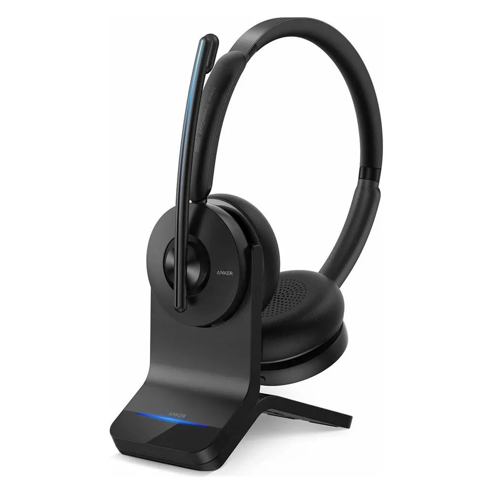 Anker Powerconf H500 With Charging Stand Bluetooth Dual Ear Headset With Microphone (4)