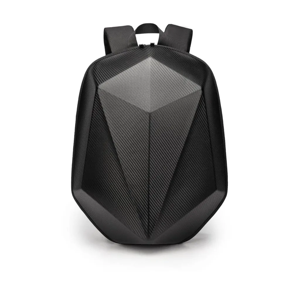 Diamond Shape Carbon Fiber Motorbike Helmet Backpack (1)