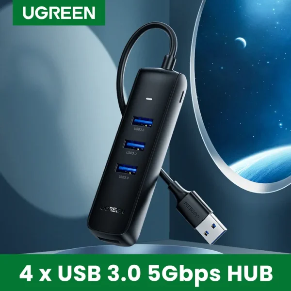 Ugreen 4 Port Usb 3 0 Splitter Usb Hub Usb Hub 3 0 2 0 Hub (4)