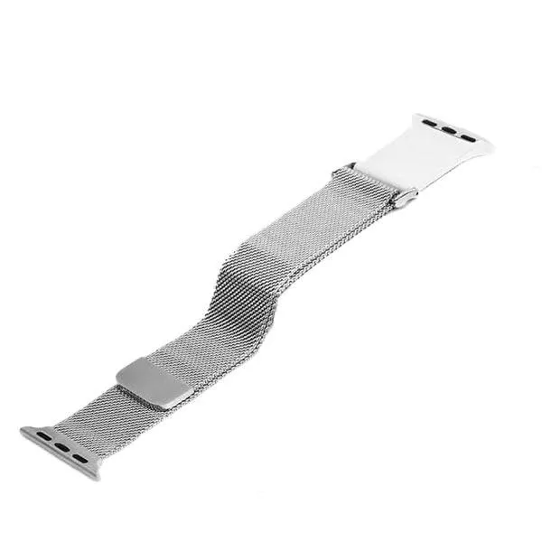 Coteetci Leather X Metal Watchband For Iwatch 44 45 49mm (1)
