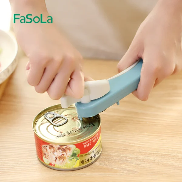 Fasola Professional Handheld Manual Stainless Steel Can Opner Side Cut Jar Opener Kitchen Tools (1)