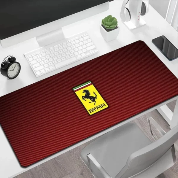 Ferrari Logo Mouse Pad Large Anti Slip Laptop Keyboard Desk Table Gaming Pads Mat (2)