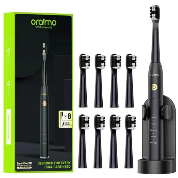 Oraimo Smartdent C3 Smart Timer Soft Dupont Bristles Powerful Sonic Cleaning Electric Too ( (6)