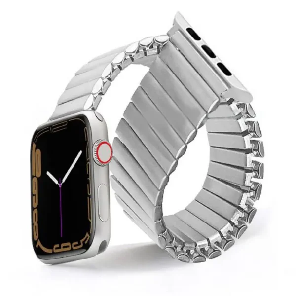Premium Elastic Stainless Steel Strap For Iwatch 44 45 49 Mm (1)