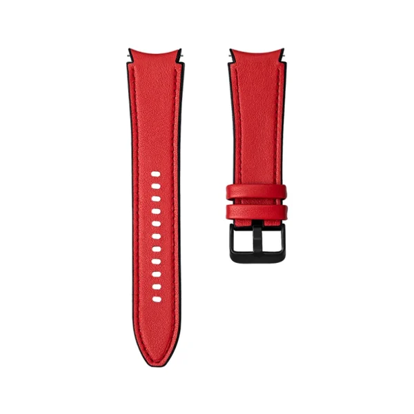 Silicone Leather Strap For Samsung Watch 4 4 Classic 5 5 Pro (1)