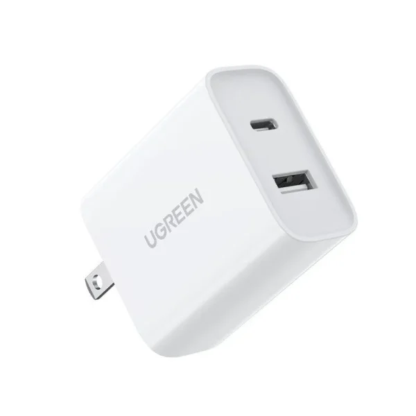 Ugreen 30w Dual Fast Charging Pd Adapter 1x Type C 1x Usb A For Apple Samsung Huawei More (7)