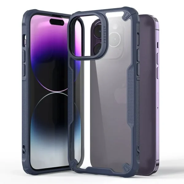 Pgo K9 Fusion X Premium Clear Bumper Protective Case For Iphone 14 Pro Iphone 14 Pro ( (7)