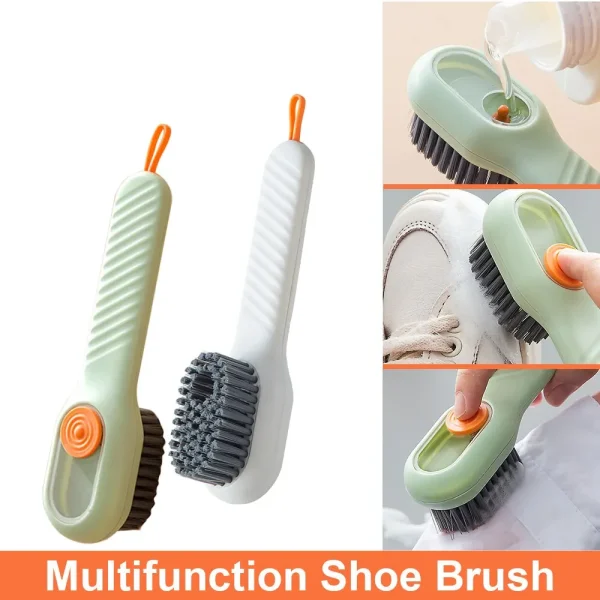 1pcs Multifunction Shoe Brush Soft Bristled Liquid Filled Up Wash Shoe Cleaning Tools Clothes Board Clean (5)