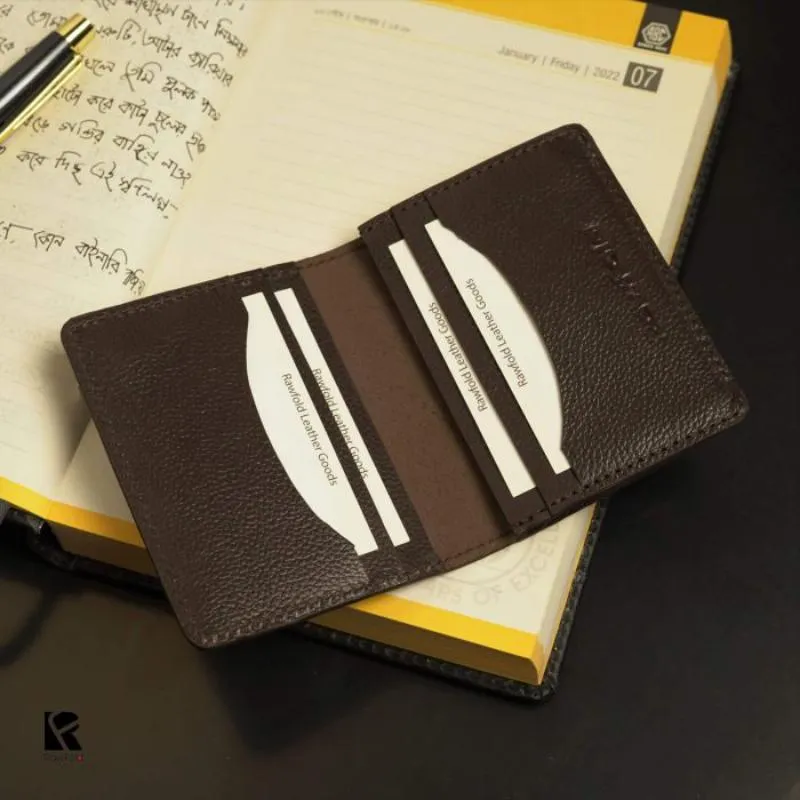 Rawfold Card Holder Wallet Rw1302 Black Brown Chocolate (2)