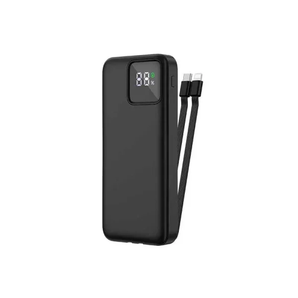 Wiwu Jc 18 10000mah 22 5w Led Digital Display Power Bank With Built In Lightning And Type C Cable (2)